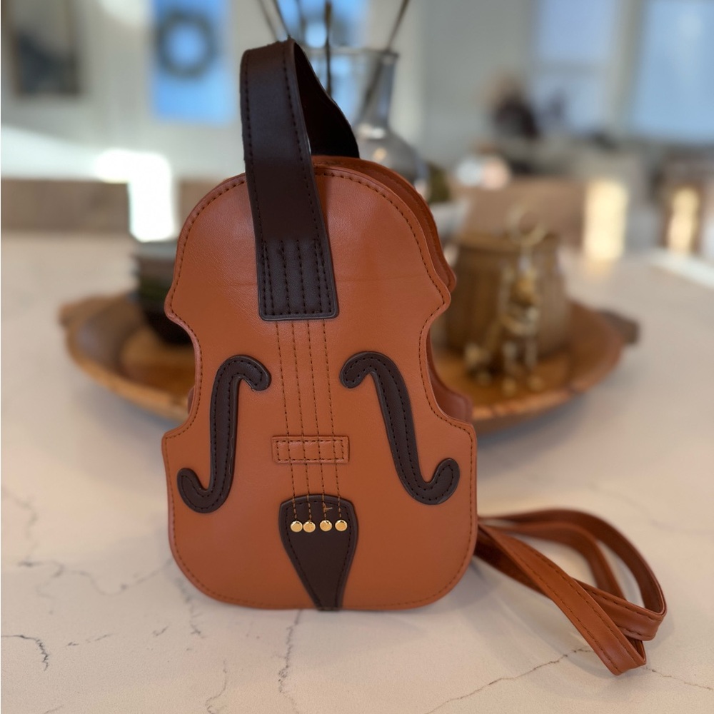 Violin Style Purse Crossbody Bag